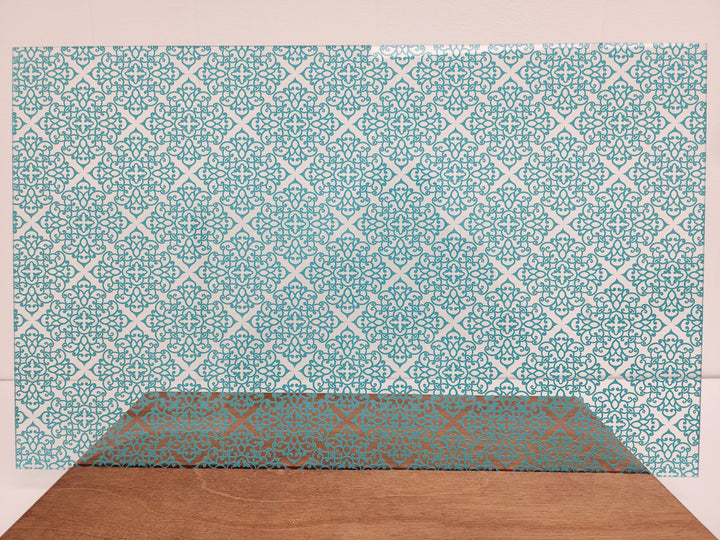 PatternPly® Scattered Teal Filigree