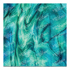 PatternPly® Transparent Realistic Teal Stained Glass sheet showing the pattern