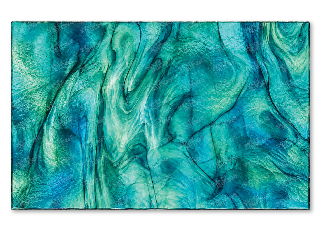 PatternPly® Full Coverage Realistic Teal Stained Glass
