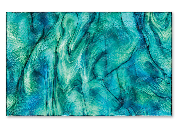 PatternPly® Full Coverage Realistic Teal Stained Glass