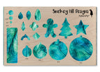 PatternPly® Transparent Realistic Teal Stained Glass product photo 3