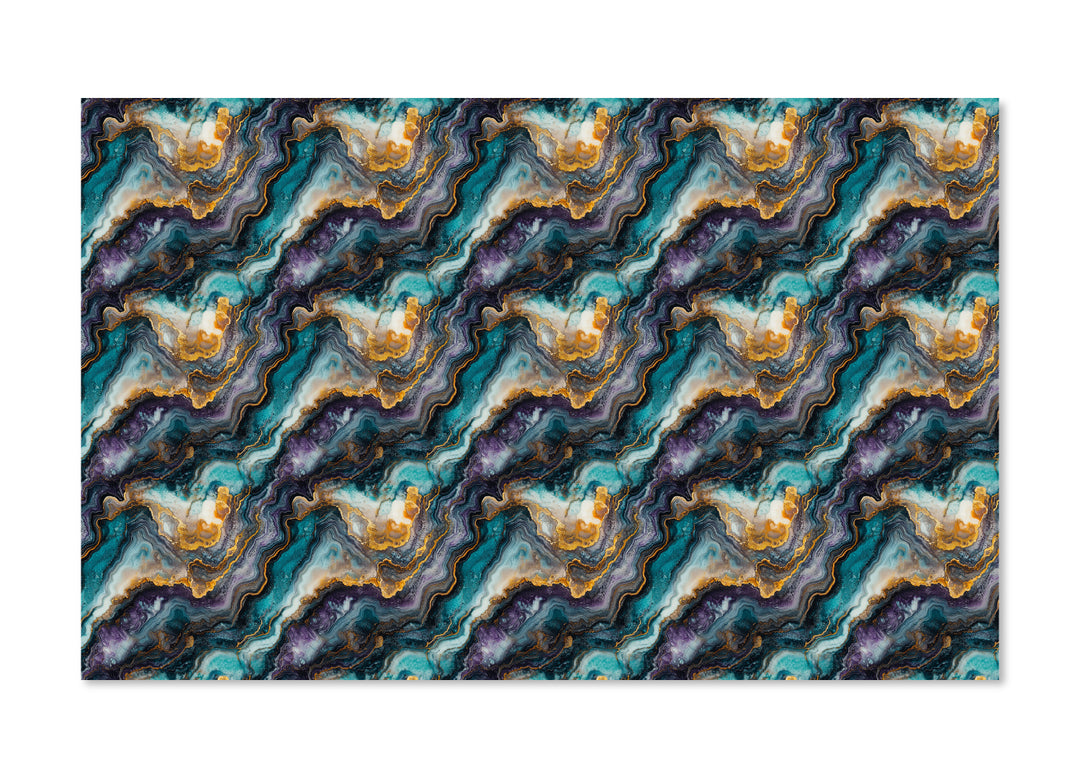 PatternPly® Full Coverage Teal and Purple Geode
