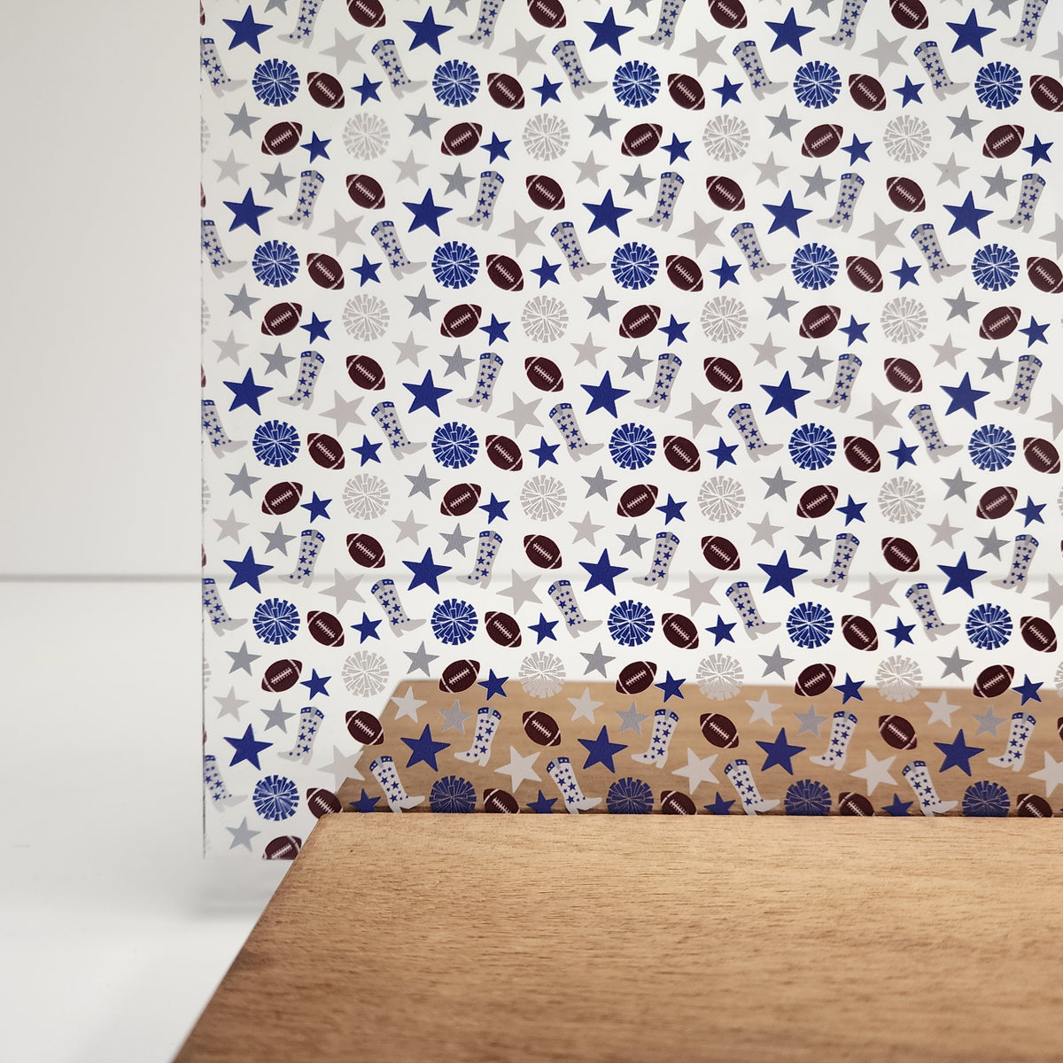 PatternPly® Scattered Texas Football sheet showing the pattern