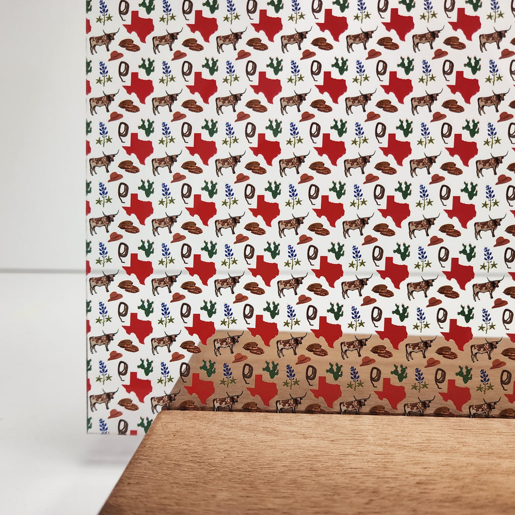 PatternPly® Scattered Texas Icons sheet showing the pattern