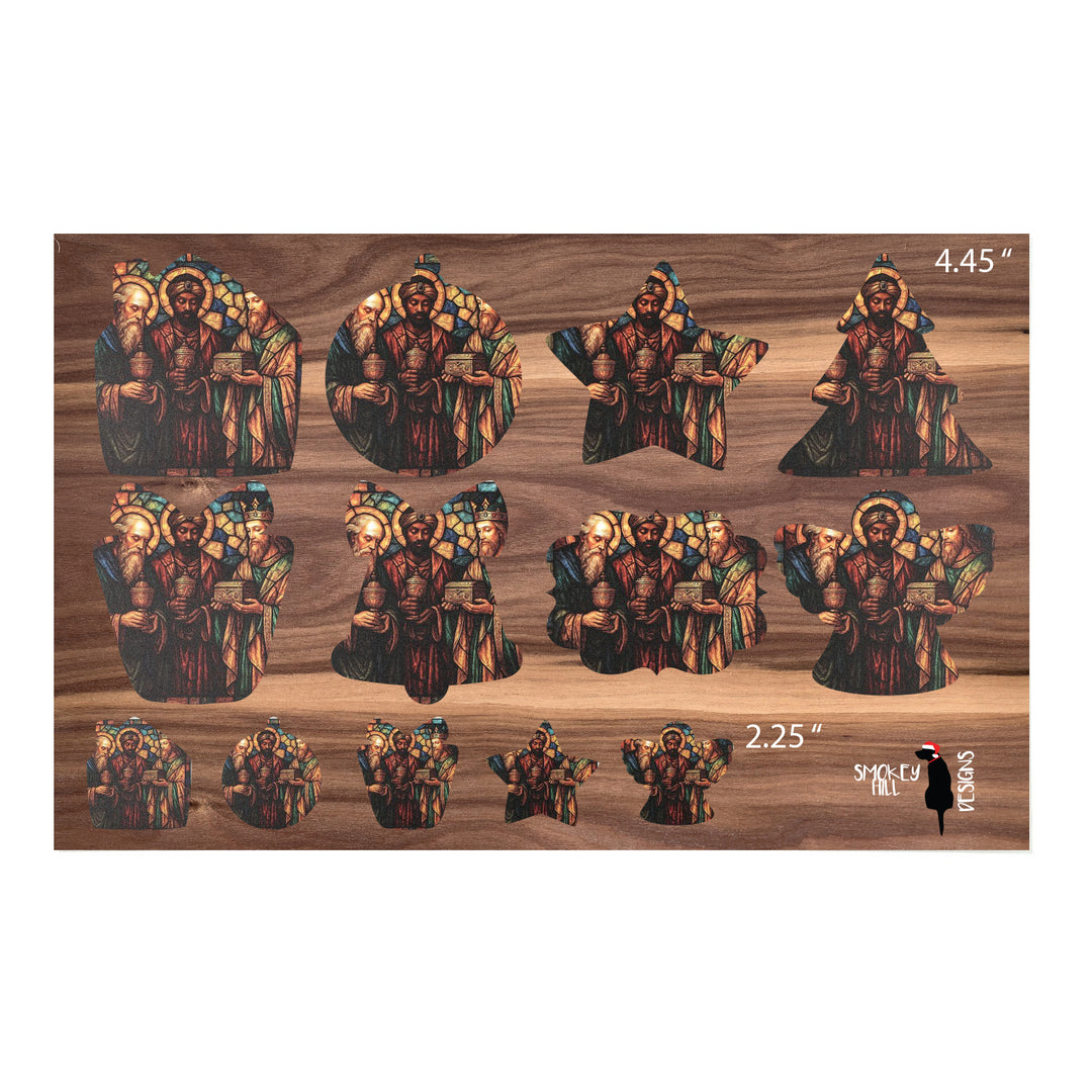 PatternPly® Transparent Three Wise Men 2 sizes