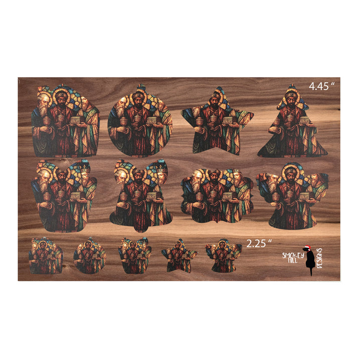 PatternPly® Transparent Three Wise Men 2 sizes