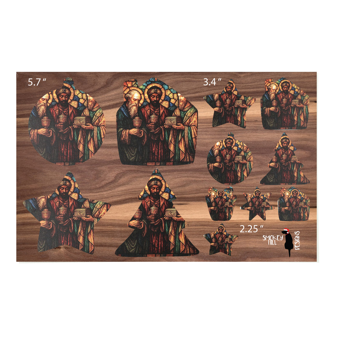 PatternPly® Transparent Three Wise Men 3 sizes