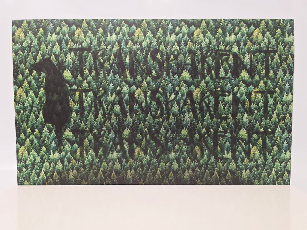 PatternPly® Transparent Dense Forest sheet showing the pattern