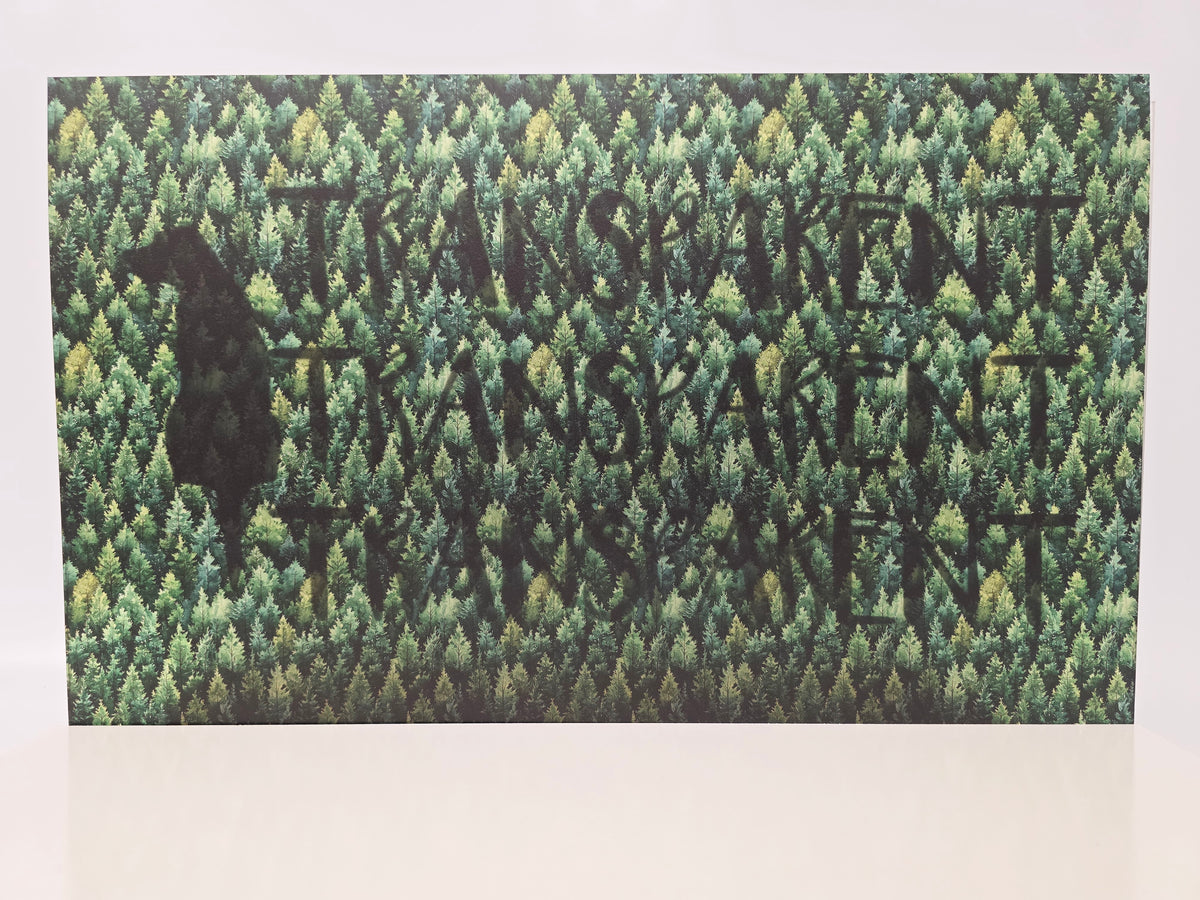 PatternPly® Transparent Dense Forest sheet showing the pattern