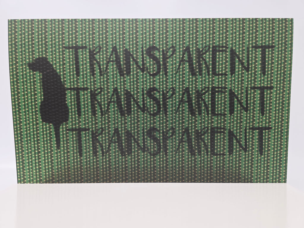 PatternPly® Transparent Mini Cactus Surface sheet showing the pattern
