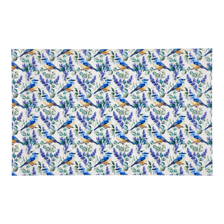 PatternPly® Transparent Bluebirds and Flowers
