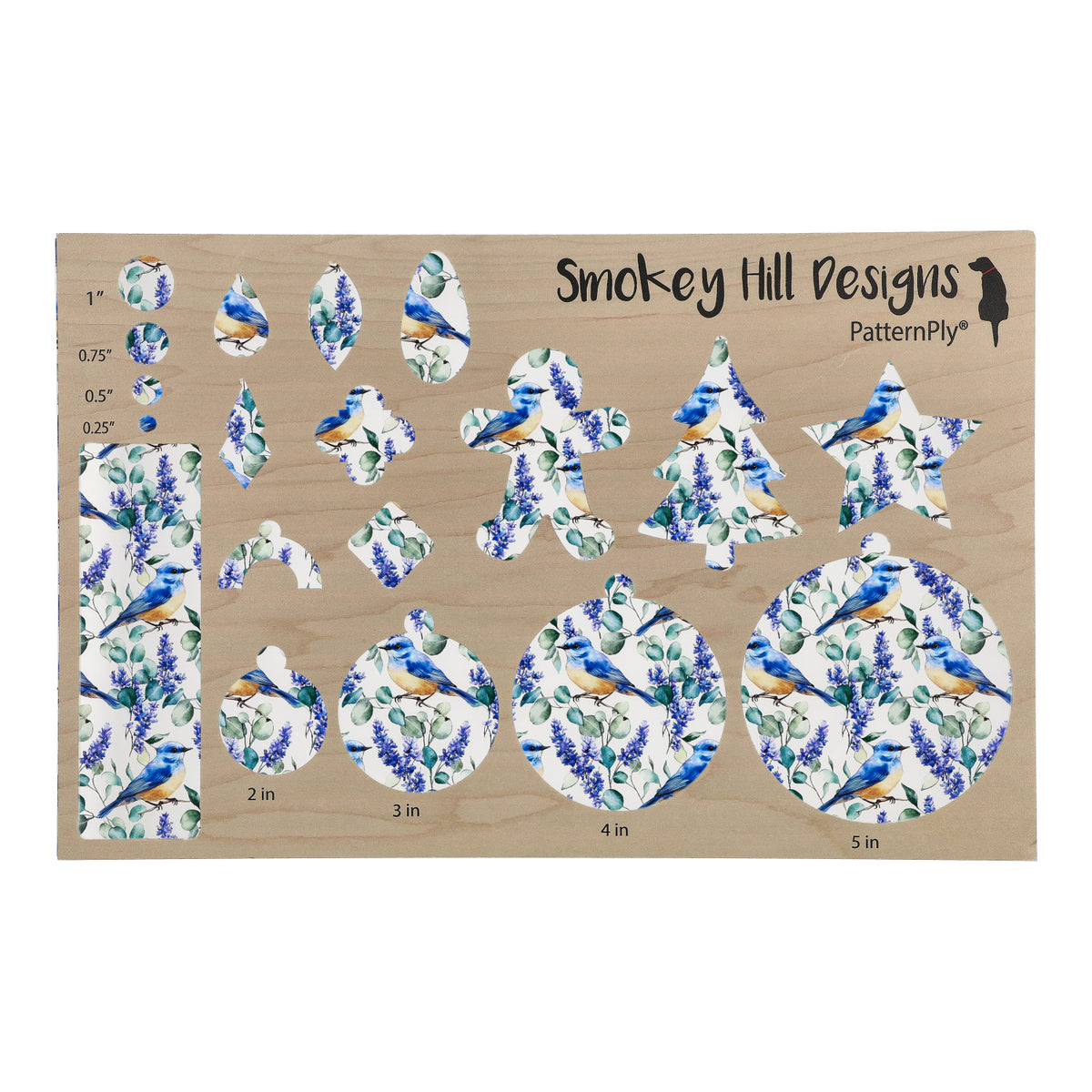 PatternPly® Transparent Bluebirds and Flowers product photo 3
