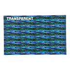 PatternPly® Transparent Blue Green Abalone Horizontal Streaks sheet showing the pattern