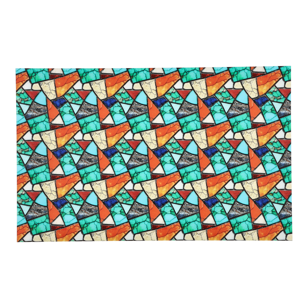 PatternPly® Transparent Colorful Turquoise Mosaic product photo 2