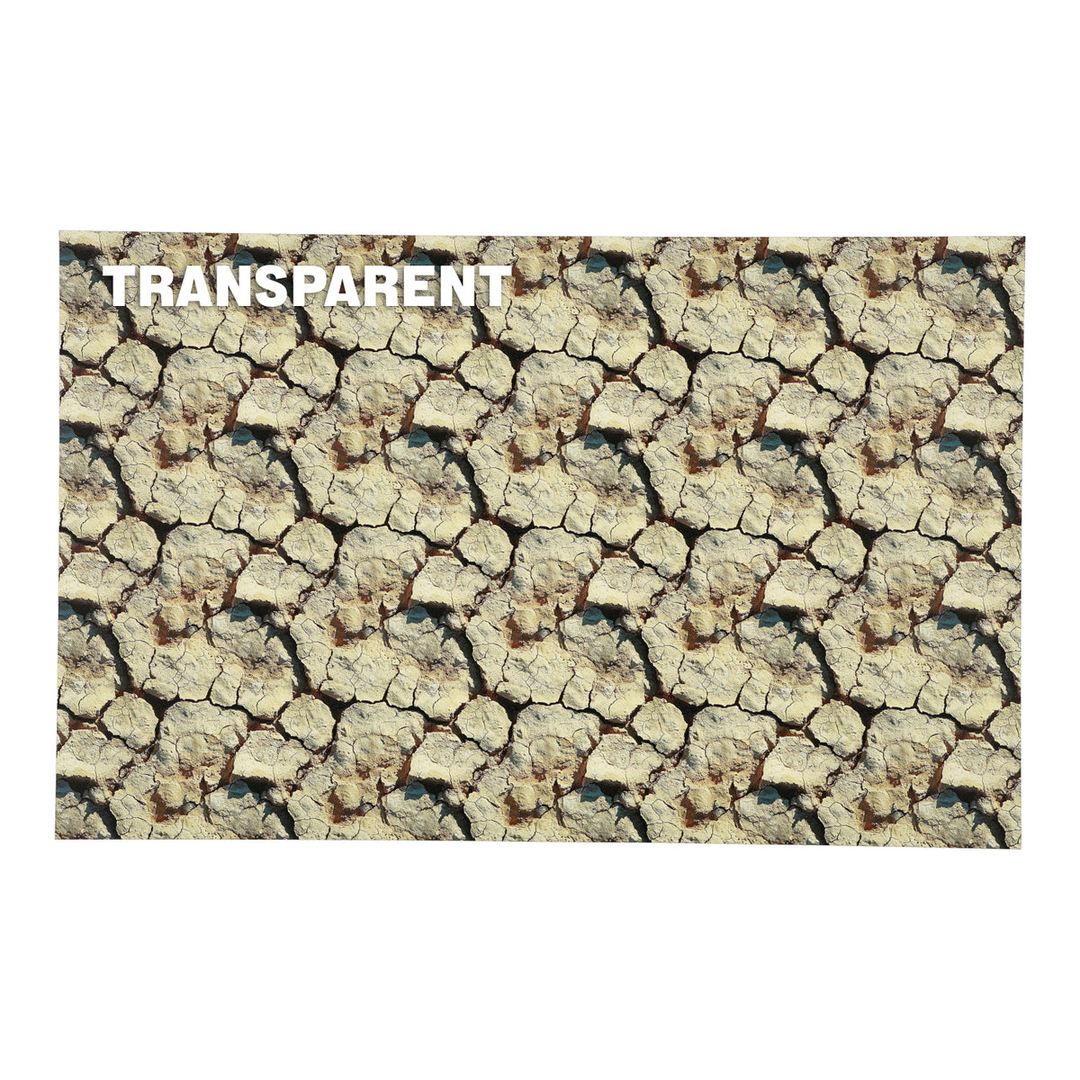 PatternPly® Transparent Dry Earth sheet showing the pattern