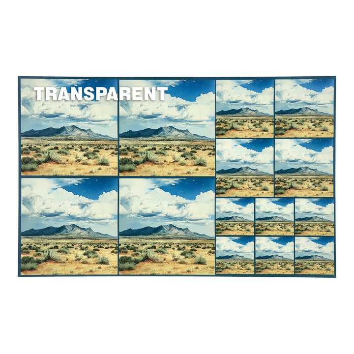 PatternPly® Transparent Desert Mountain Three Sizes