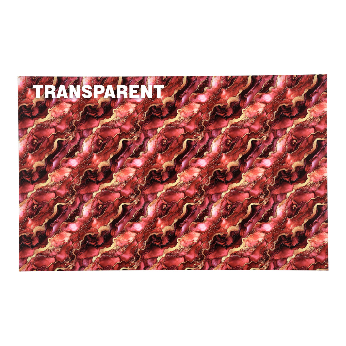 PatternPly® Transparent Crimson and Gold Ink sheet showing the pattern