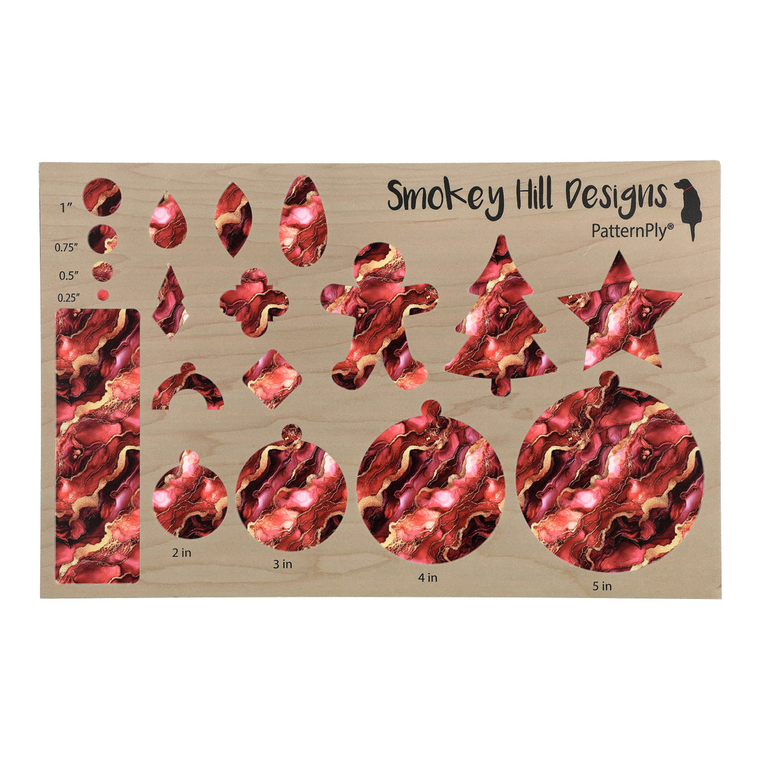 PatternPly® Transparent Crimson and Gold Ink