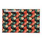 PatternPly® Transparent Deep Red Green and Gold Ink sheet showing the pattern