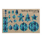 PatternPly® Transparent Blue Green Abalone Vertical Ripples product photo 3