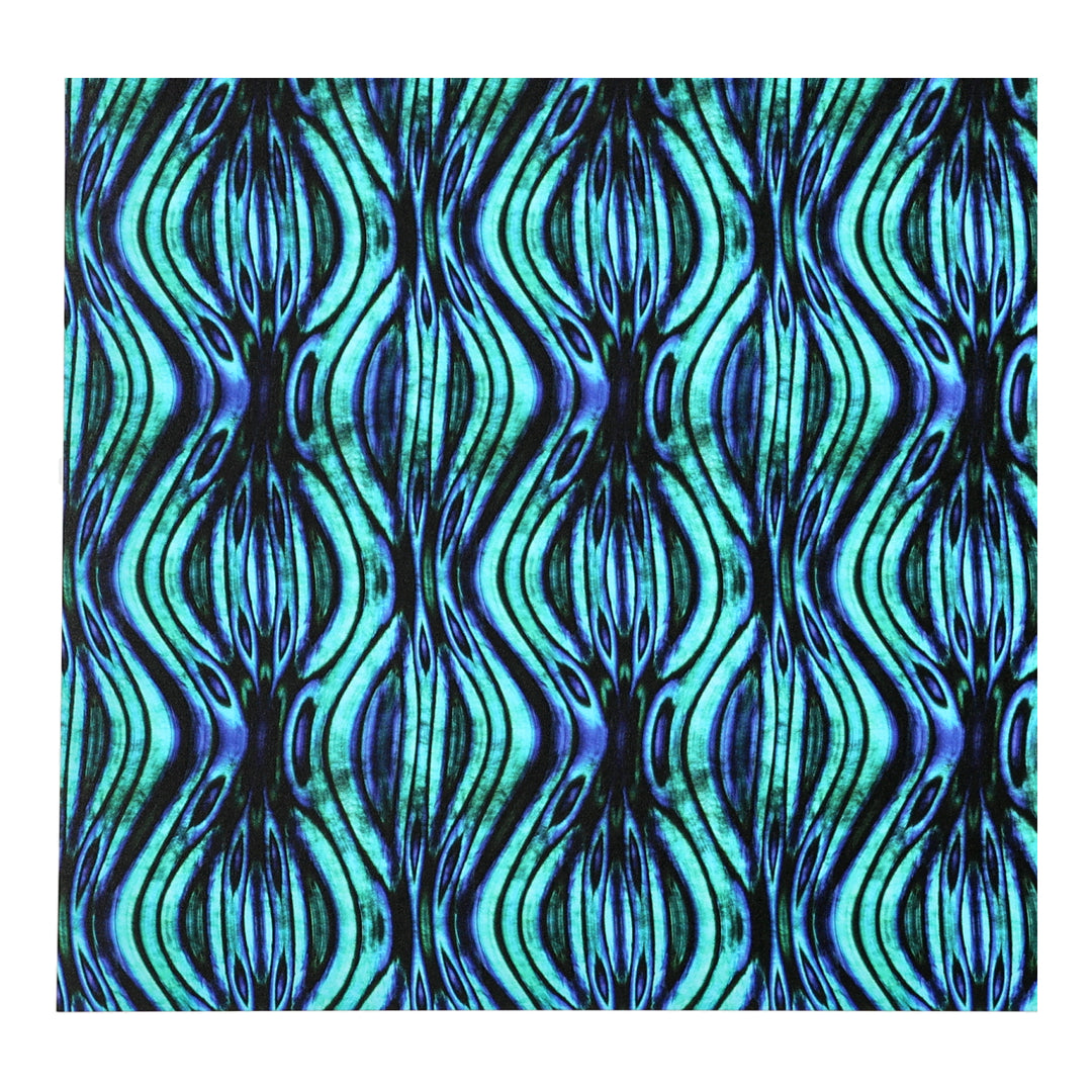PatternPly® Transparent Blue Green Abalone Vertical Ripples