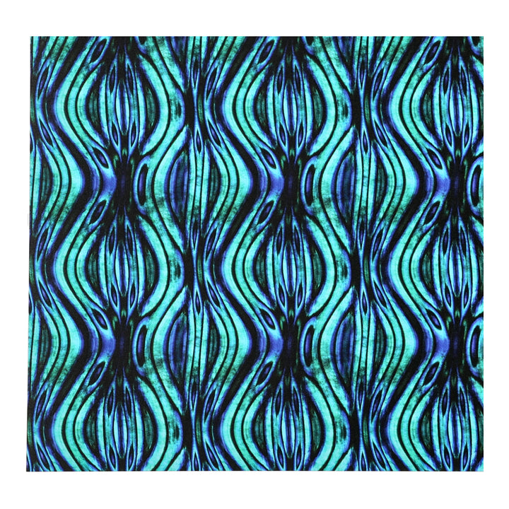 PatternPly® Transparent Blue Green Abalone Vertical Ripples