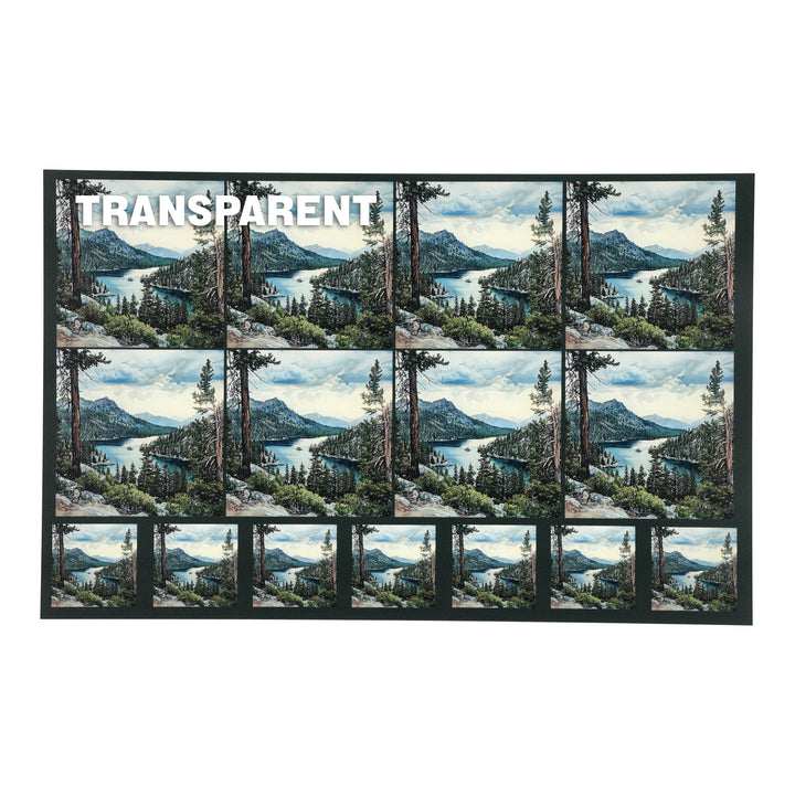 PatternPly® Transparent Lake Tahoe Two Sizes