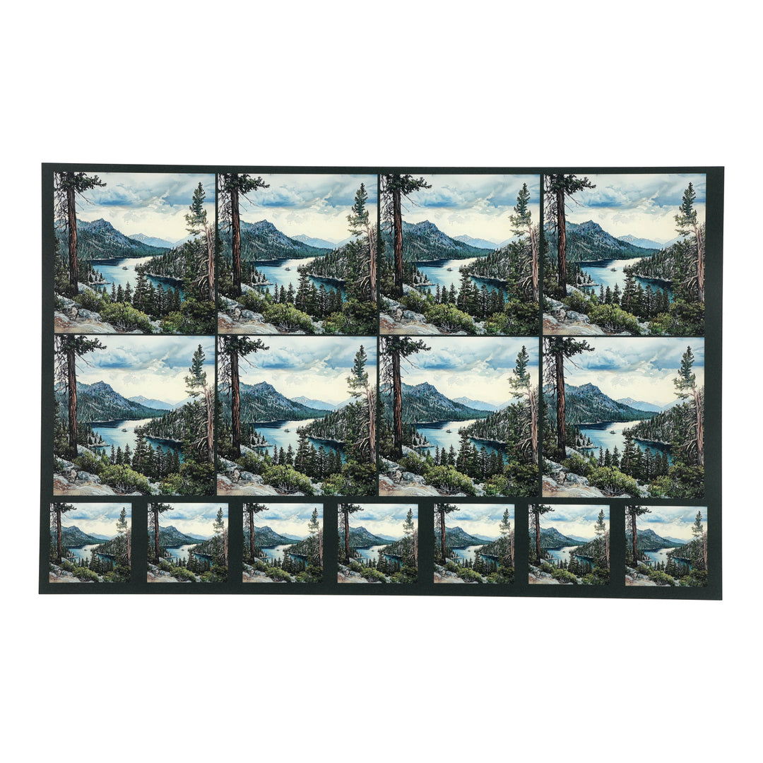 PatternPly® Transparent Lake Tahoe Two Sizes