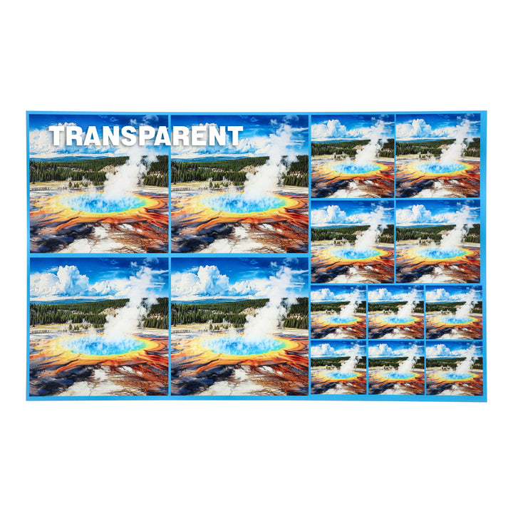 PatternPly® Transparent Grand Prismatic Spring Three Sizes