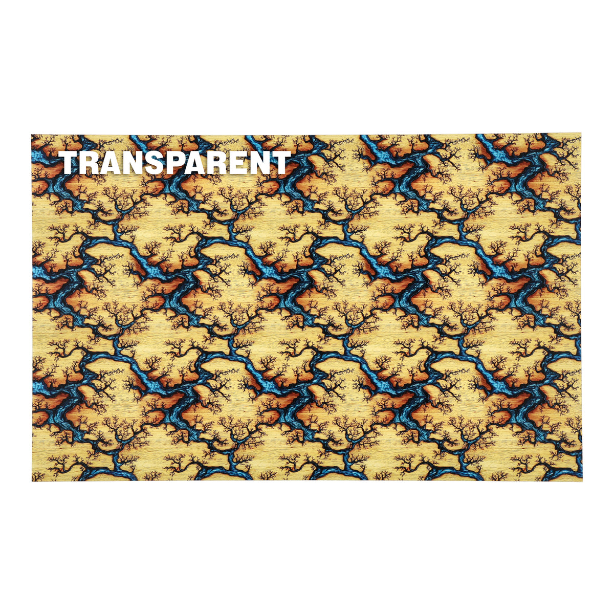 PatternPly® Transparent Fractal River sheet showing the pattern