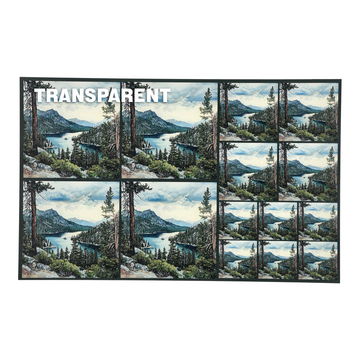 PatternPly® Transparent Lake Tahoe Three Sizes