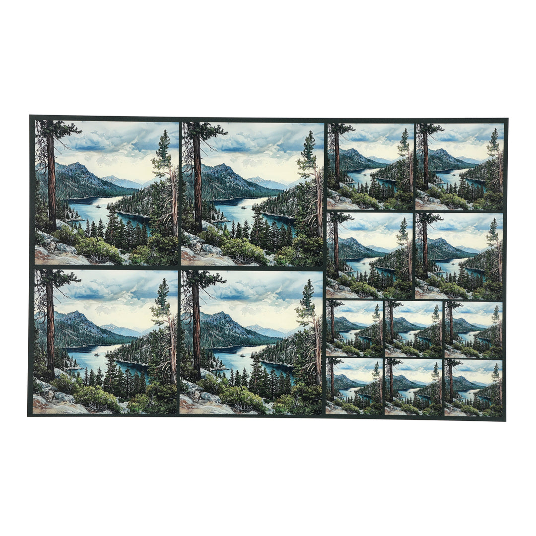 PatternPly® Transparent Lake Tahoe Three Sizes