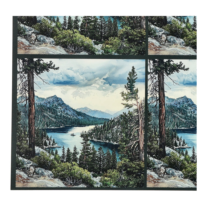 PatternPly® Transparent Lake Tahoe Three Sizes