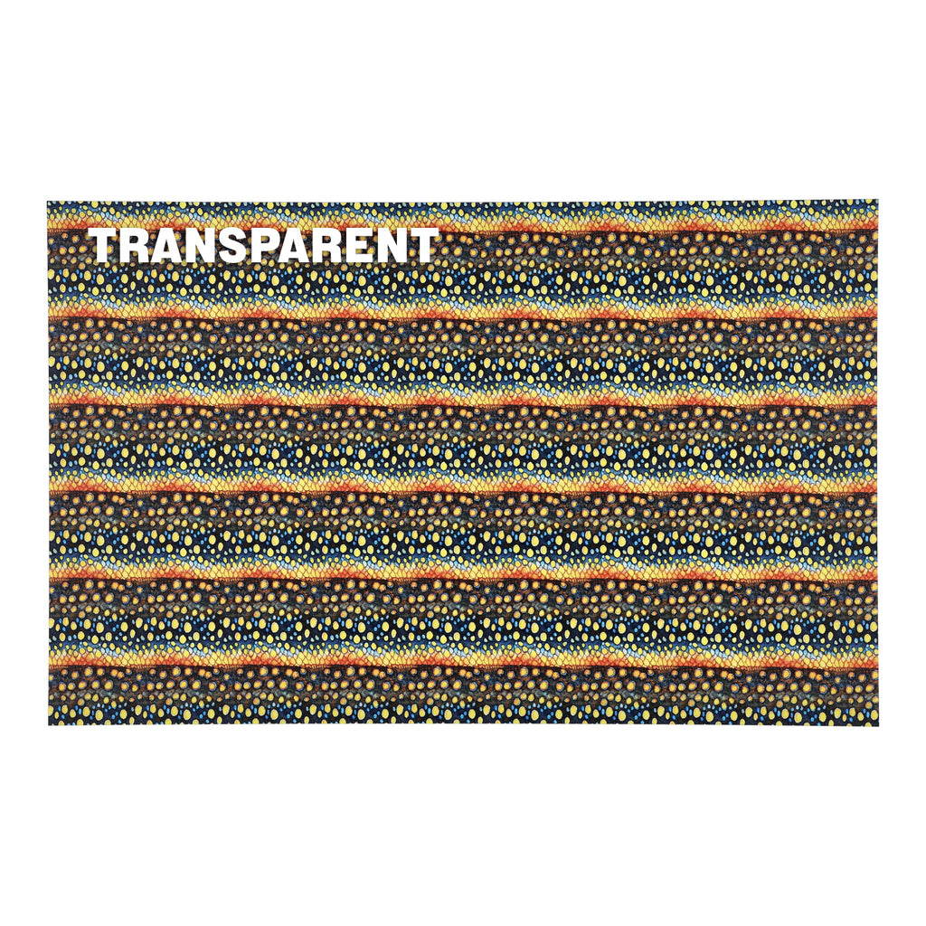 PatternPly® Transparent Dark Fish Spots Micro sheet showing the pattern