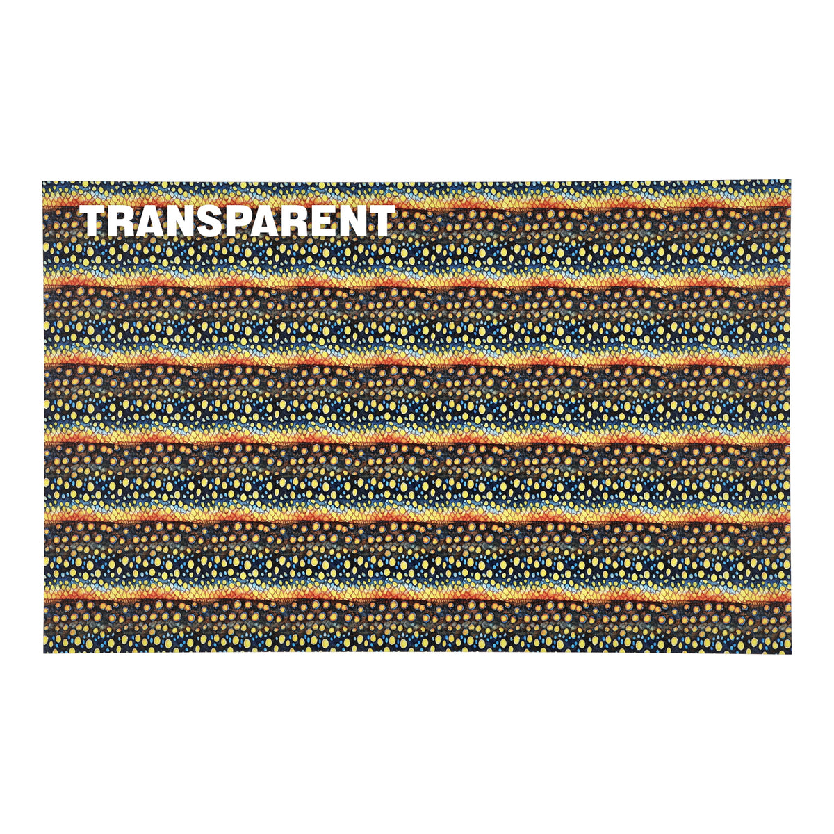 PatternPly® Transparent Dark Fish Spots Micro sheet showing the pattern