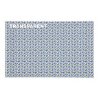 PatternPly® Transparent Bluebirds and Flowers Micro sheet showing the pattern