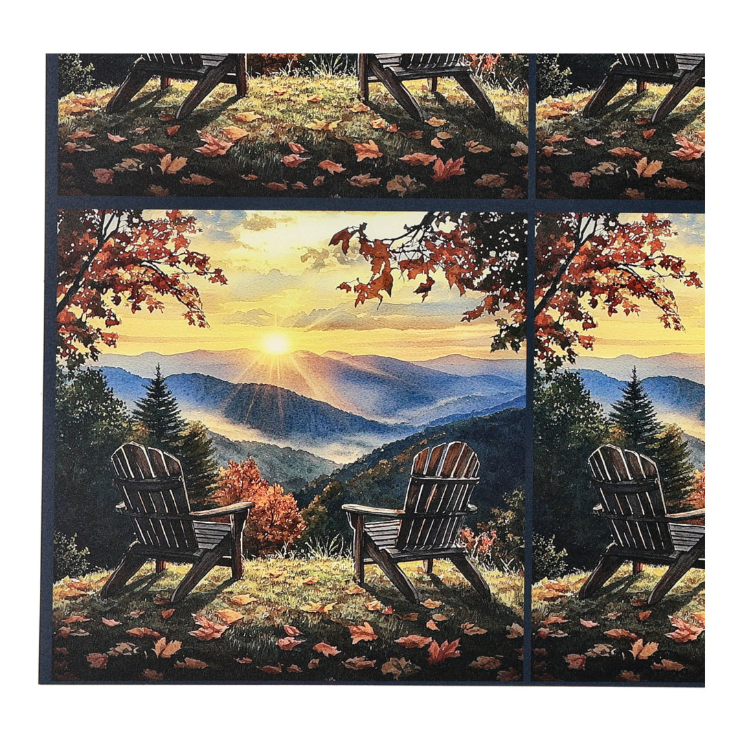 PatternPly® Transparent Adirondack Sunrise Three Sizes