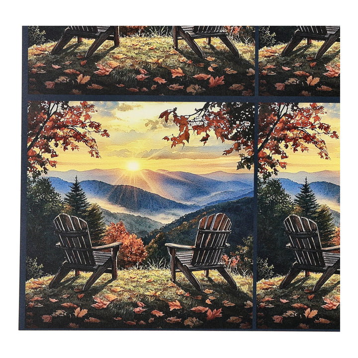 PatternPly® Transparent Adirondack Sunrise Three Sizes
