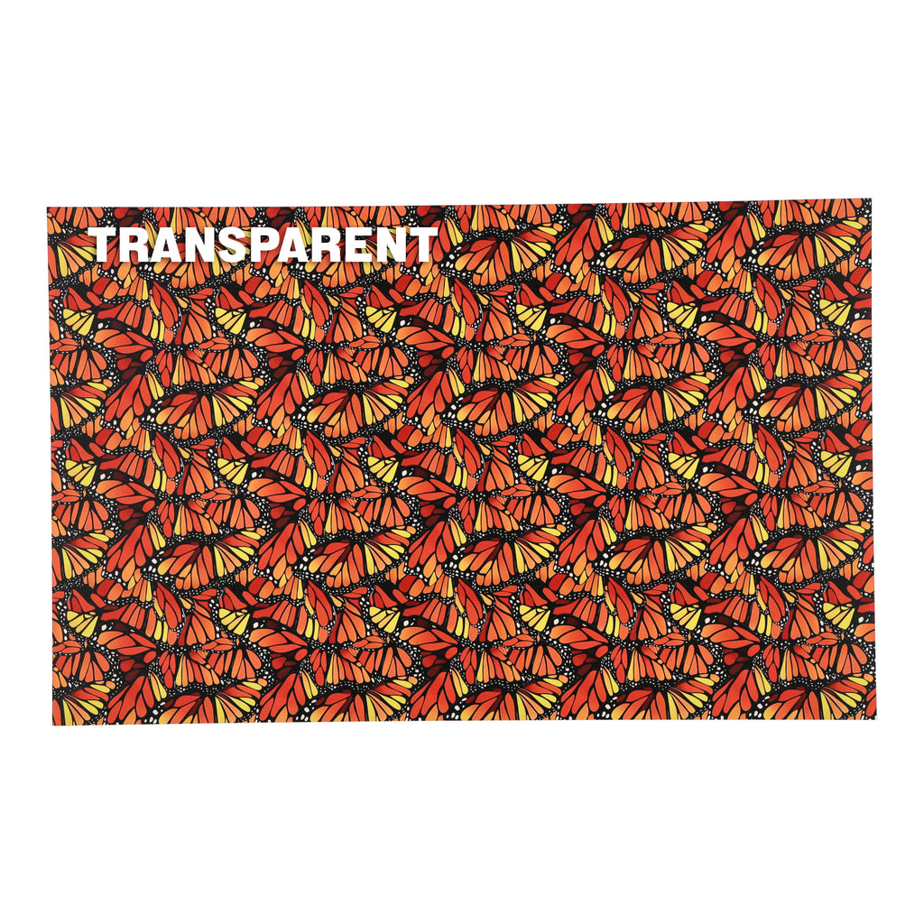 PatternPly® Transparent Monarch Wings sheet showing the pattern