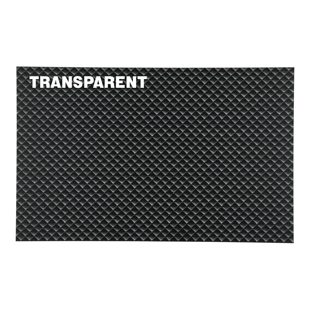 PatternPly® Transparent Quilted Leather Micro sheet showing the pattern
