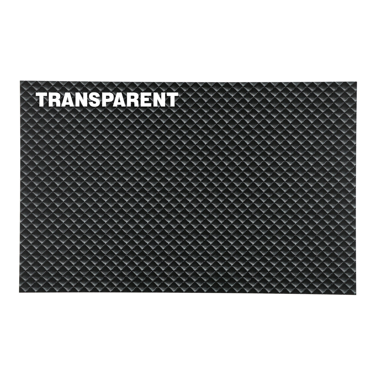 PatternPly® Transparent Quilted Leather Micro sheet showing the pattern
