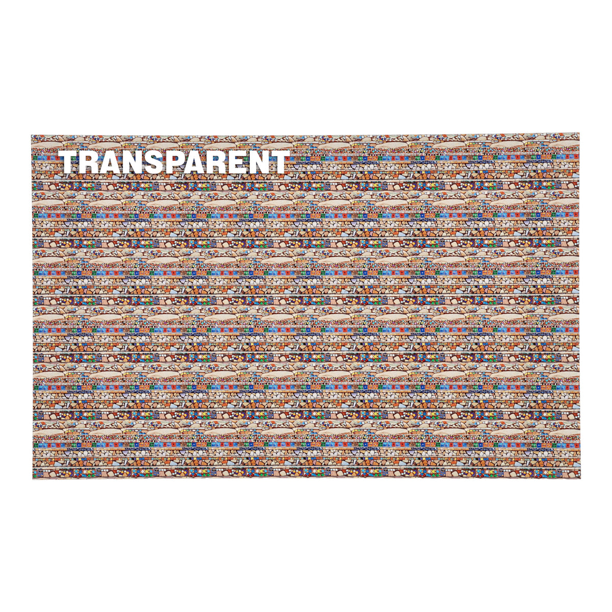 PatternPly® Transparent Mosaic Stairs Micro sheet showing the pattern