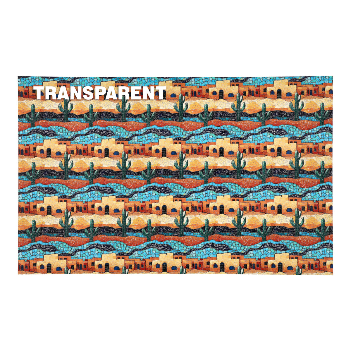 PatternPly® Transparent Mosaic Pueblos sheet showing the pattern