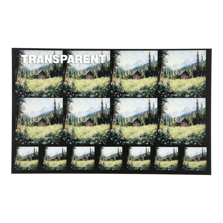 PatternPly® Transparent Mountain Cabin Two Sizes