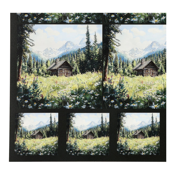 PatternPly® Transparent Mountain Cabin Two Sizes