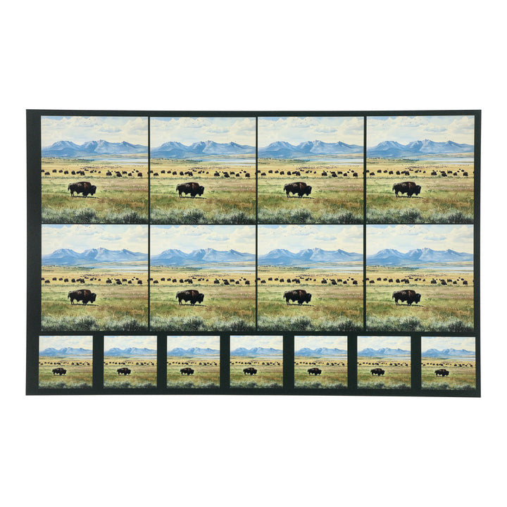 PatternPly® Transparent Bison Mountains Two Sizes