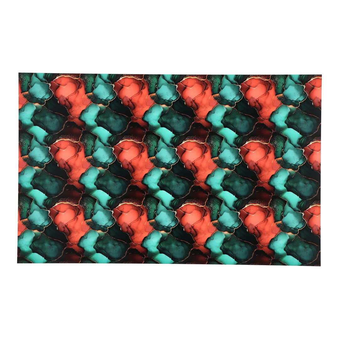 PatternPly® Transparent Abstract Red and Green Ink