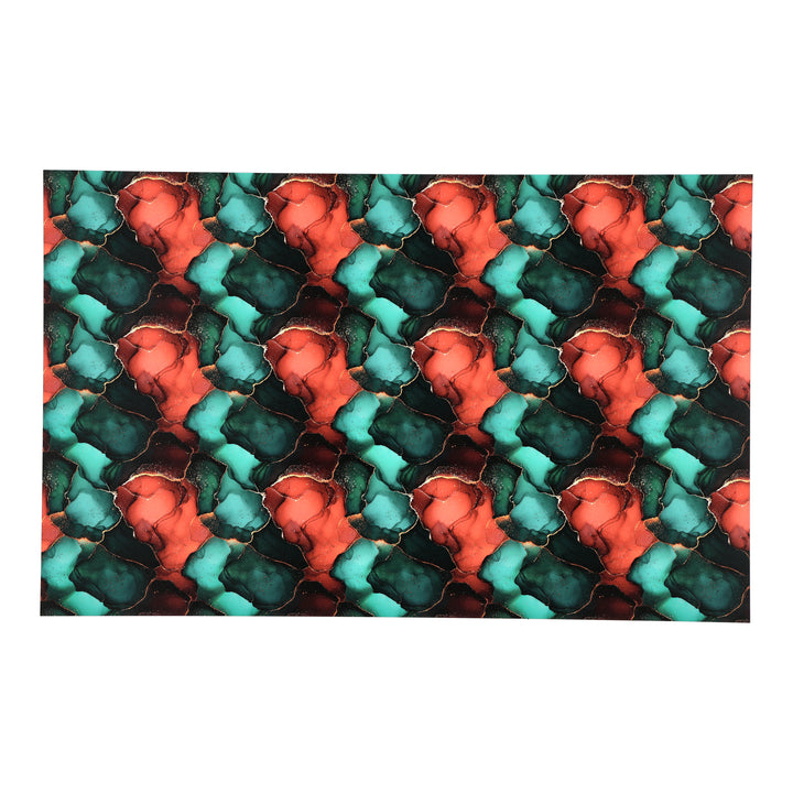 PatternPly® Transparent Abstract Red and Green Ink