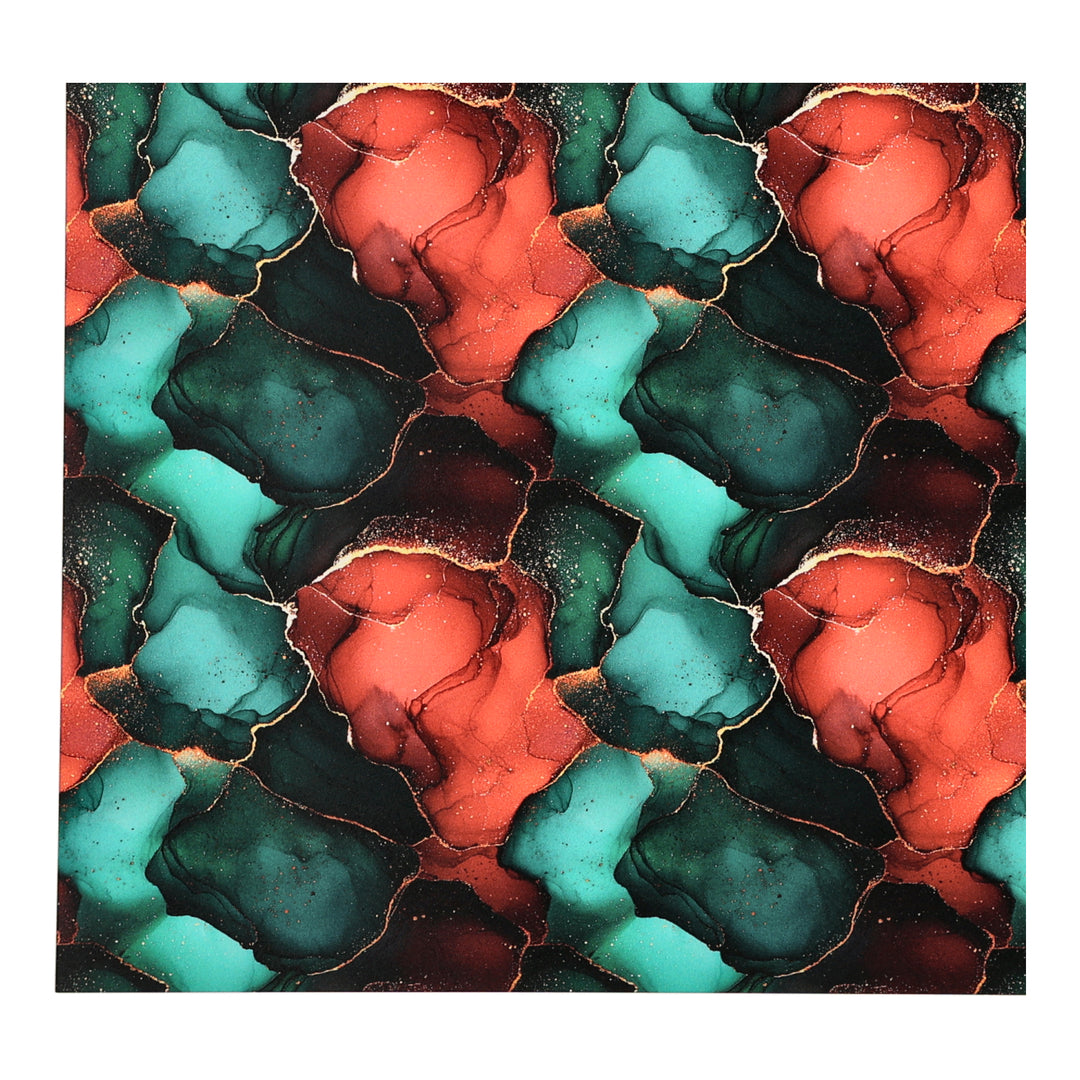 PatternPly® Transparent Abstract Red and Green Ink