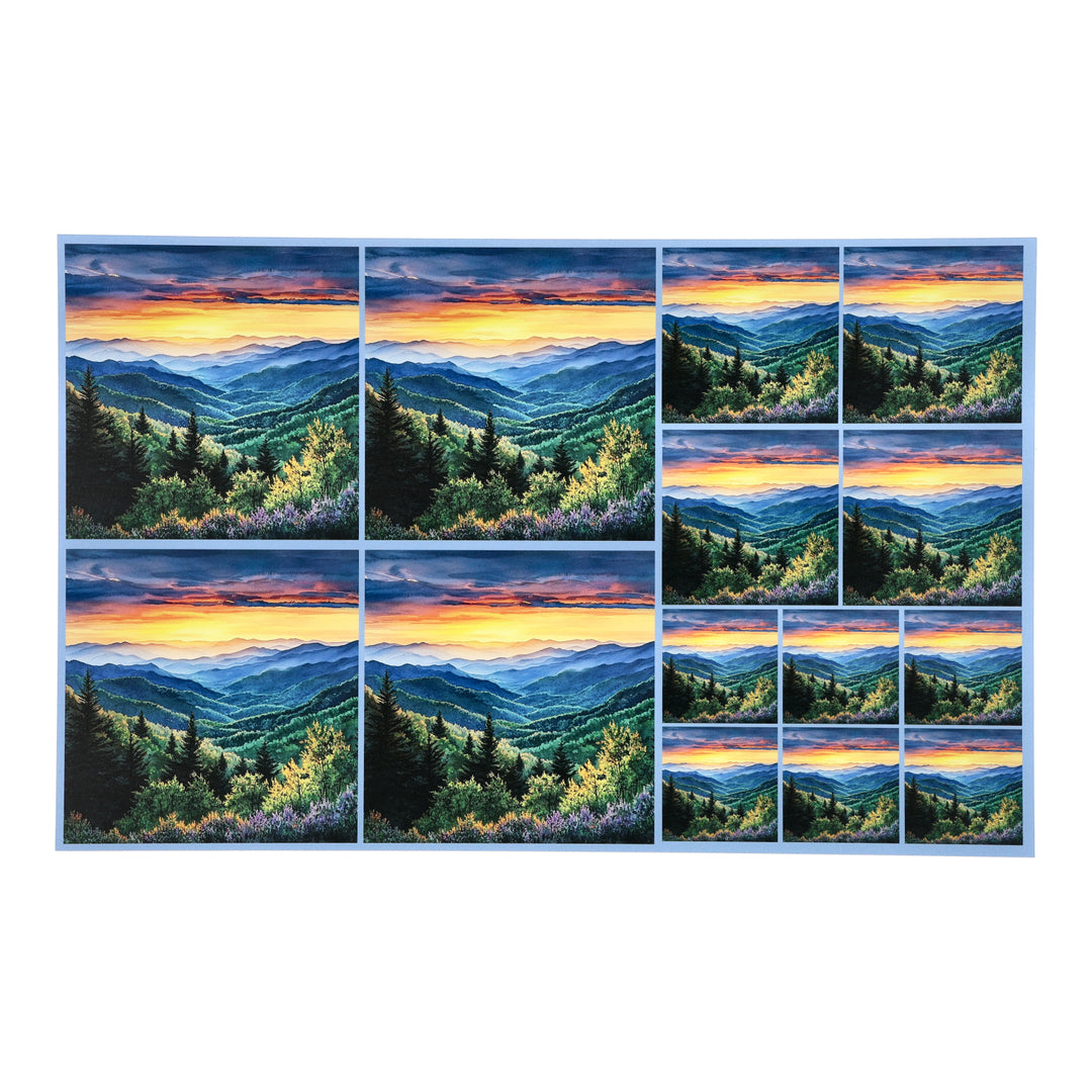 PatternPly® Transparent Mountain Horizon Three Sizes